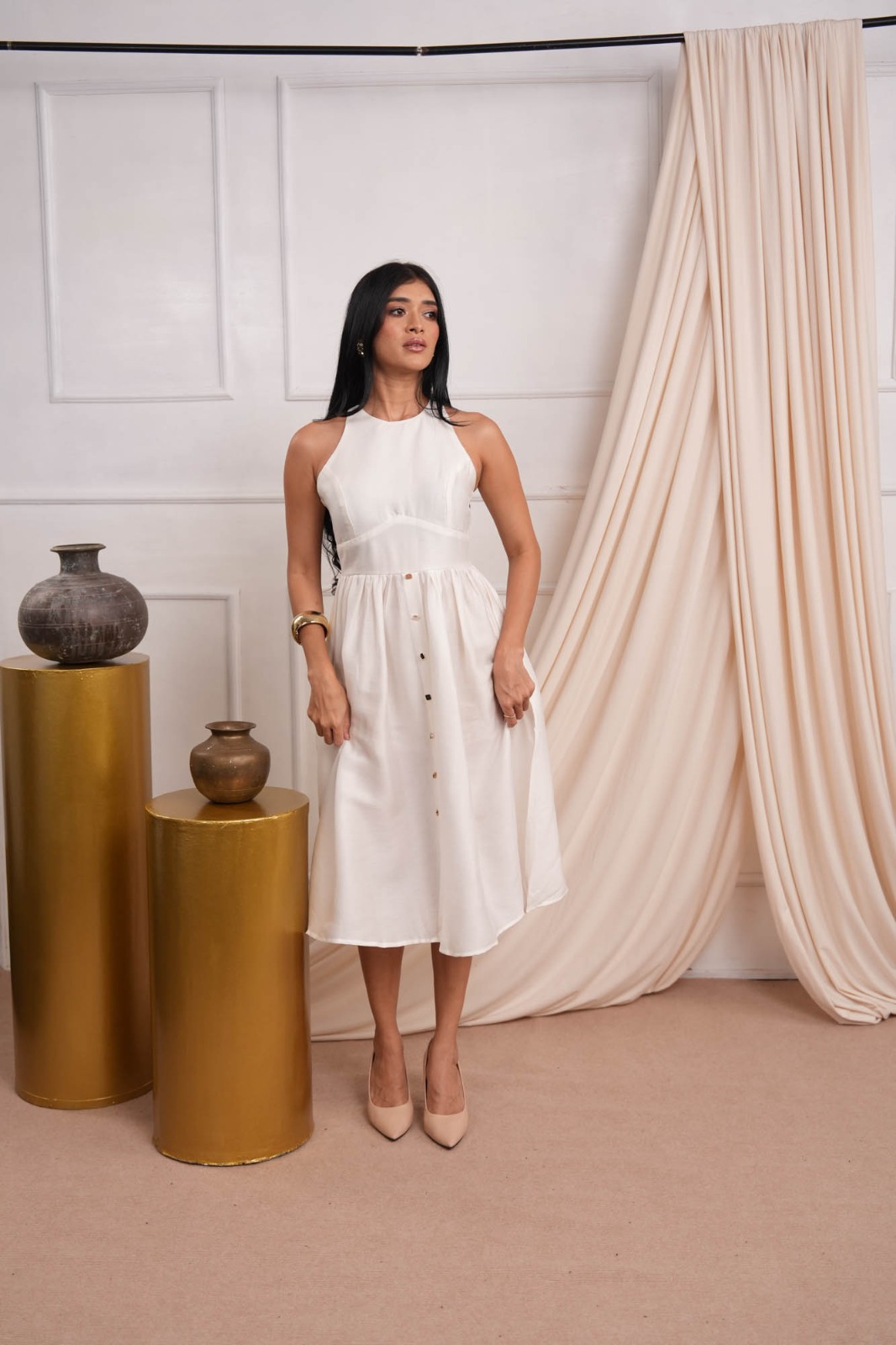 Layered Chiffon Gown